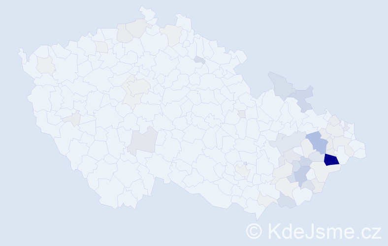 Příjmení: 'Fiurášek', počet výskytů 246 v celé ČR