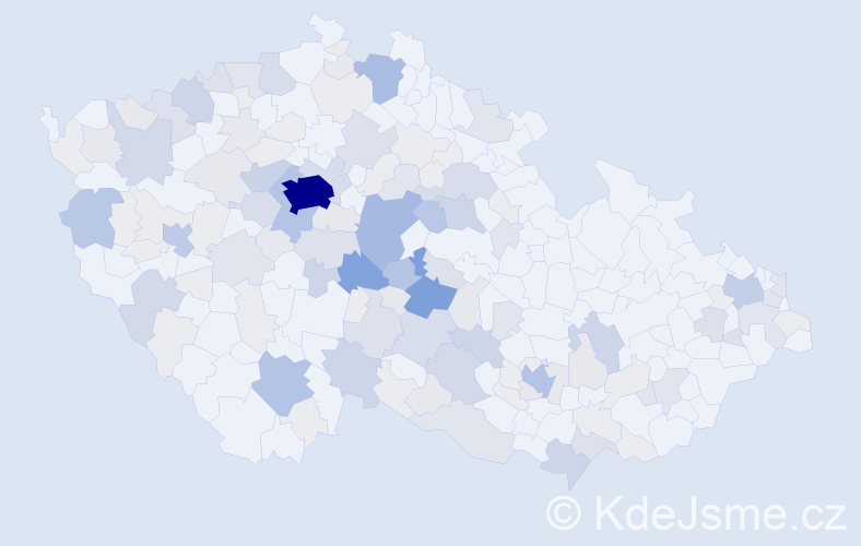 Příjmení: 'Fialka', počet výskytů 508 v celé ČR