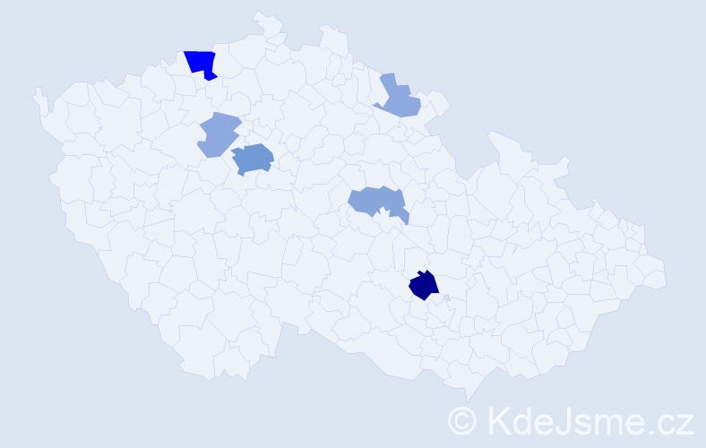 Příjmení: 'Lieberzeitová', počet výskytů 24 v celé ČR