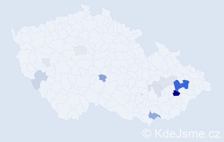 Příjmení: 'Lešánková', počet výskytů 28 v celé ČR