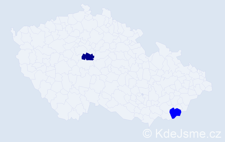 Příjmení: 'Koltsov', počet výskytů 3 v celé ČR