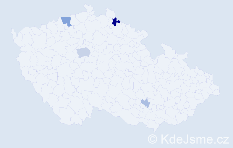 Příjmení: 'Burjanková', počet výskytů 12 v celé ČR