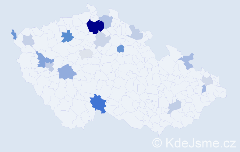 Příjmení: 'Gonosová', počet výskytů 40 v celé ČR