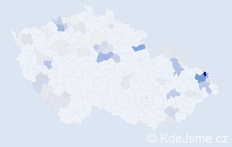 Příjmení: 'Kroščen', počet výskytů 405 v celé ČR