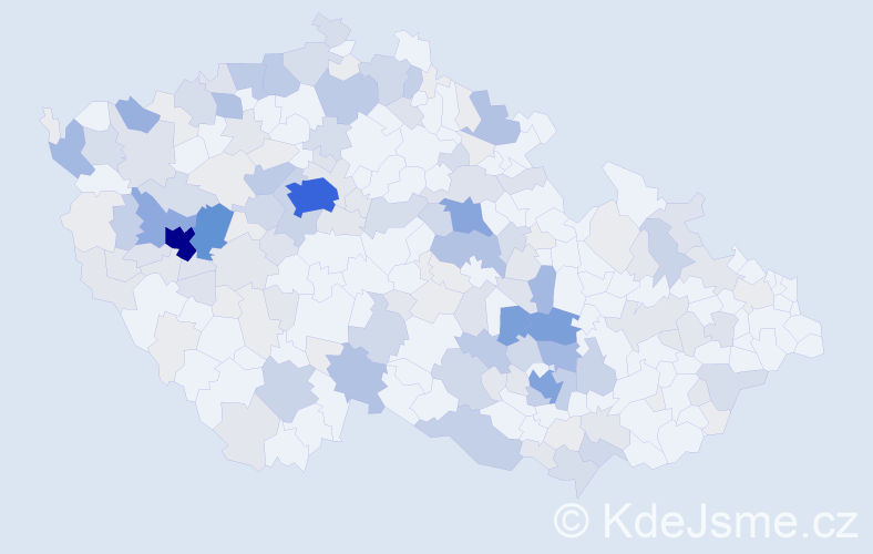 Příjmení: 'Loukota', počet výskytů 619 v celé ČR