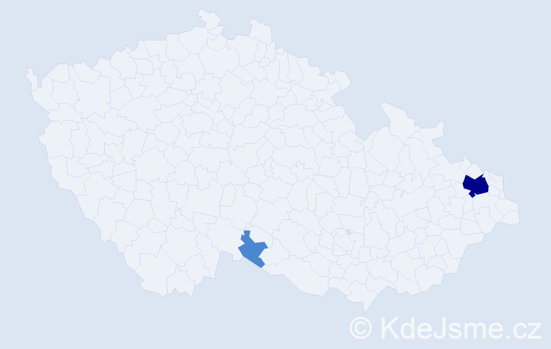 Příjmení: 'Slusariucová', počet výskytů 4 v celé ČR