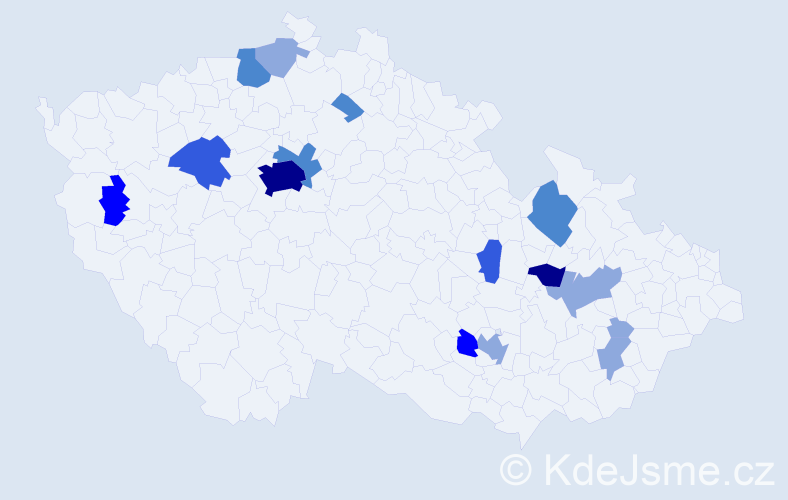 Příjmení: 'Barančík', počet výskytů 37 v celé ČR