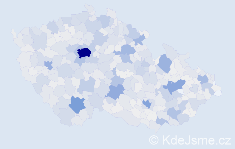 Příjmení: 'Šimek', počet výskytů 6770 v celé ČR