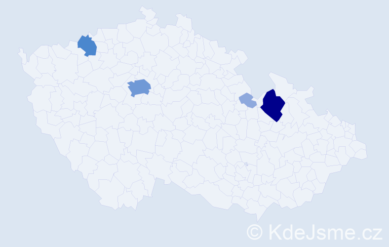 Příjmení: 'Krellerová', počet výskytů 12 v celé ČR