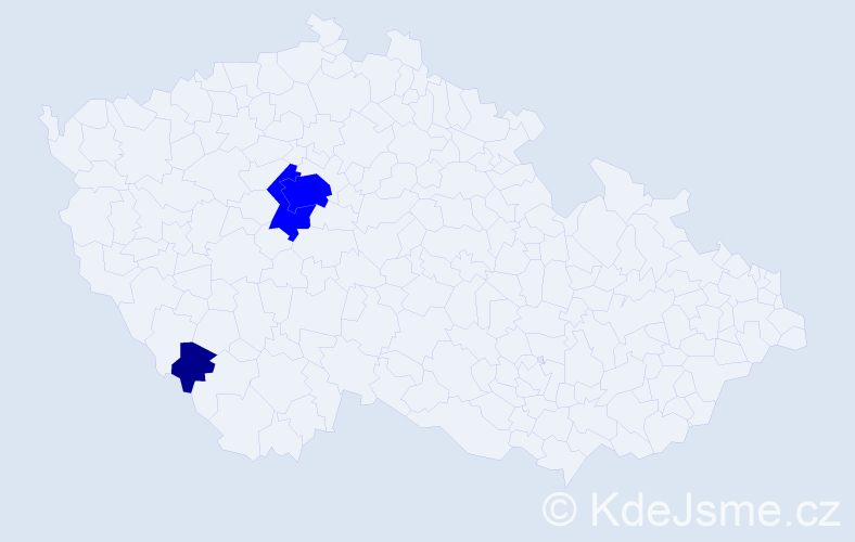 Příjmení: 'Frydlewicz', počet výskytů 7 v celé ČR