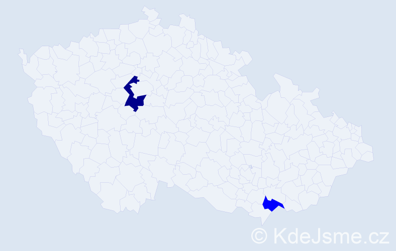 Příjmení: 'Paradeiser', počet výskytů 3 v celé ČR