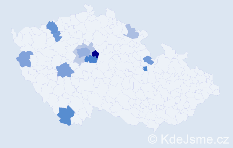 Příjmení: 'Šatopletová', počet výskytů 32 v celé ČR
