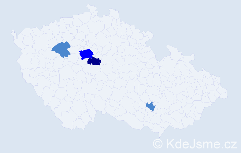 Příjmení: 'Medynskyy', počet výskytů 7 v celé ČR