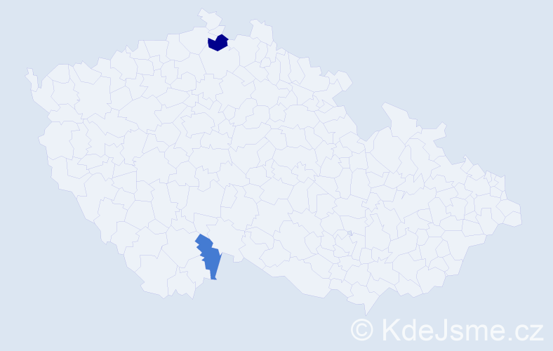 Příjmení: 'Lupuljev', počet výskytů 3 v celé ČR