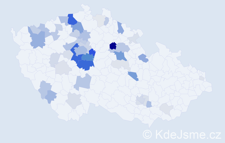 Příjmení: 'Chrudimská', počet výskytů 176 v celé ČR