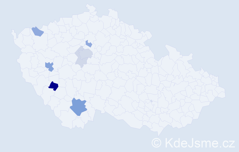 Příjmení: 'Pomplová', počet výskytů 22 v celé ČR