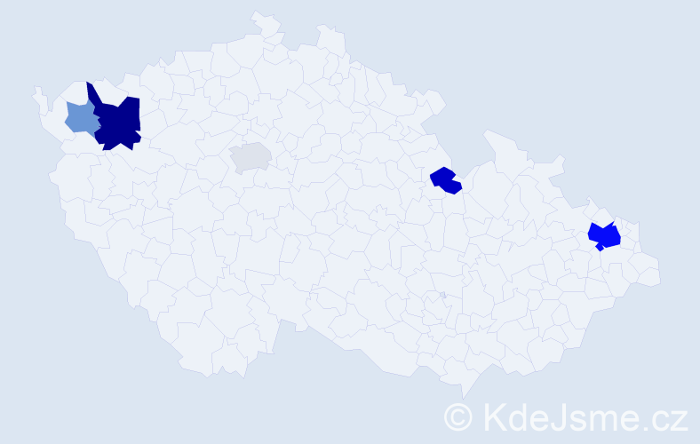 Příjmení: 'Čižnár', počet výskytů 12 v celé ČR
