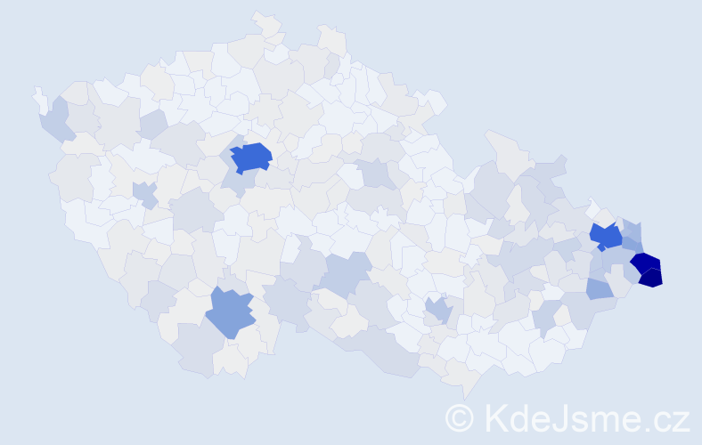 Příjmení: 'Kantorová', počet výskytů 1368 v celé ČR