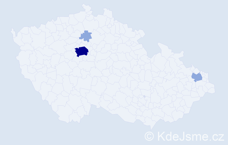 Příjmení: 'Bryxiová', počet výskytů 7 v celé ČR