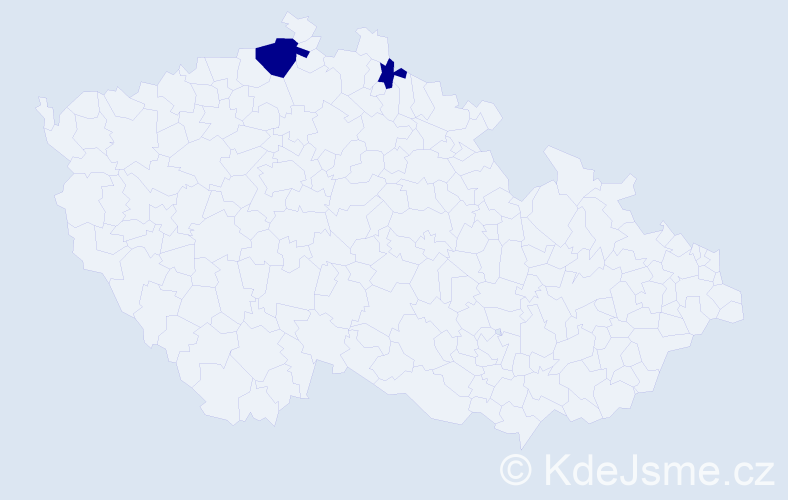 Příjmení: 'Lechtýnský', počet výskytů 2 v celé ČR