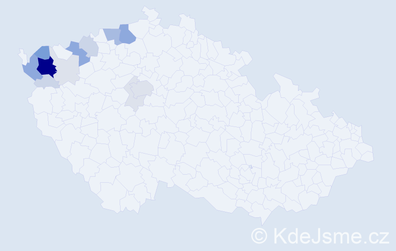 Příjmení: 'Slepčiková', počet výskytů 61 v celé ČR