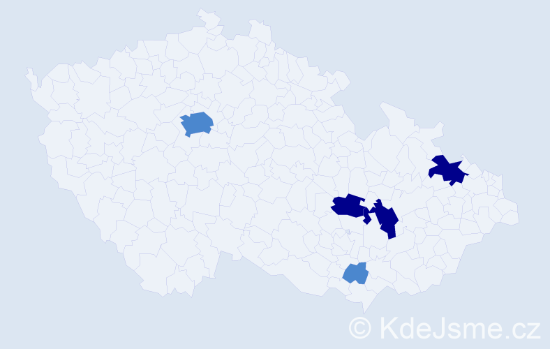 Příjmení: 'Zárychtová', počet výskytů 11 v celé ČR