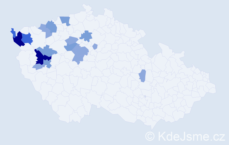 Příjmení: 'Karnolt', počet výskytů 41 v celé ČR