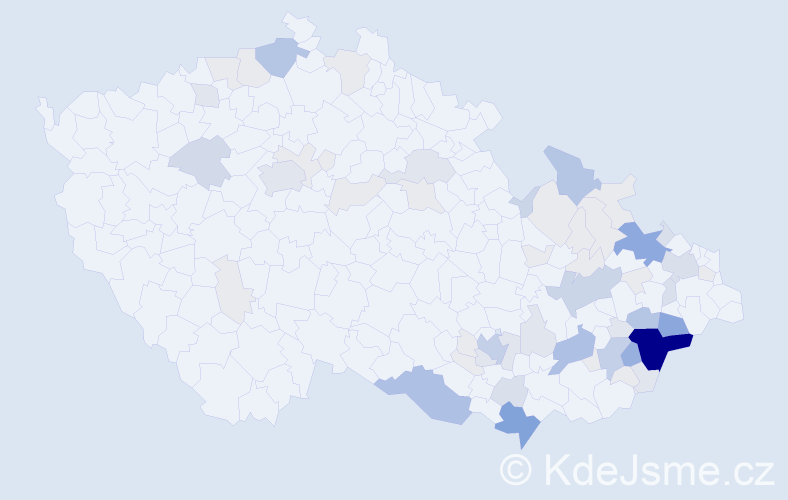 Příjmení: 'Trlicová', počet výskytů 237 v celé ČR