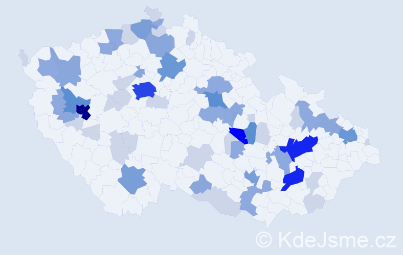 Příjmení: 'Schafferová', počet výskytů 168 v celé ČR