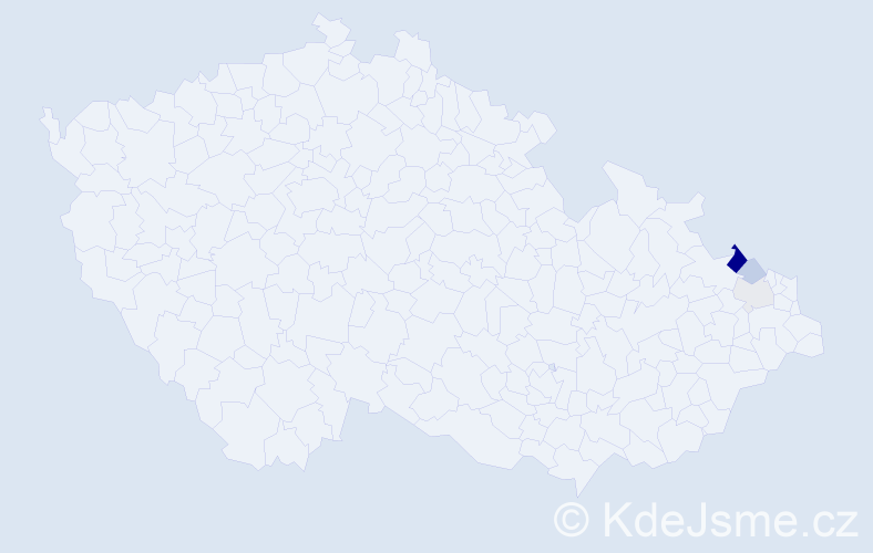 Příjmení: 'Lefenda', počet výskytů 22 v celé ČR