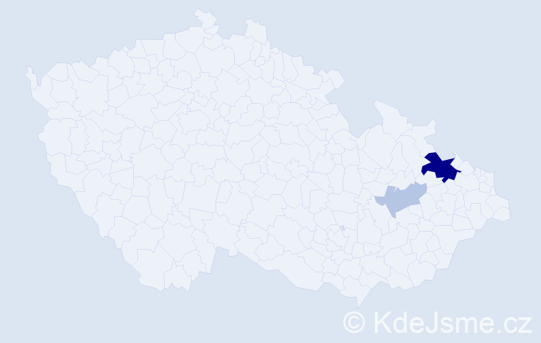 Příjmení: 'Zajunc', počet výskytů 7 v celé ČR