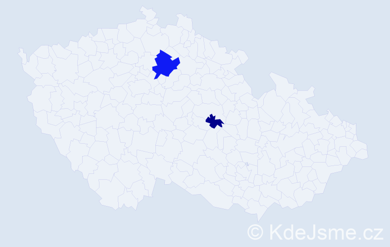 Příjmení: 'Kerscher', počet výskytů 4 v celé ČR