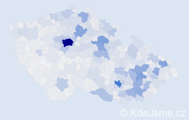 Příjmení: 'Horáková', počet výskytů 12543 v celé ČR