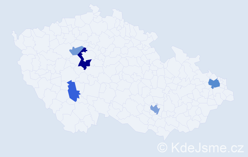 Příjmení: 'Zagata', počet výskytů 10 v celé ČR