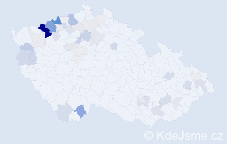 Příjmení: 'Tirpáková', počet výskytů 133 v celé ČR