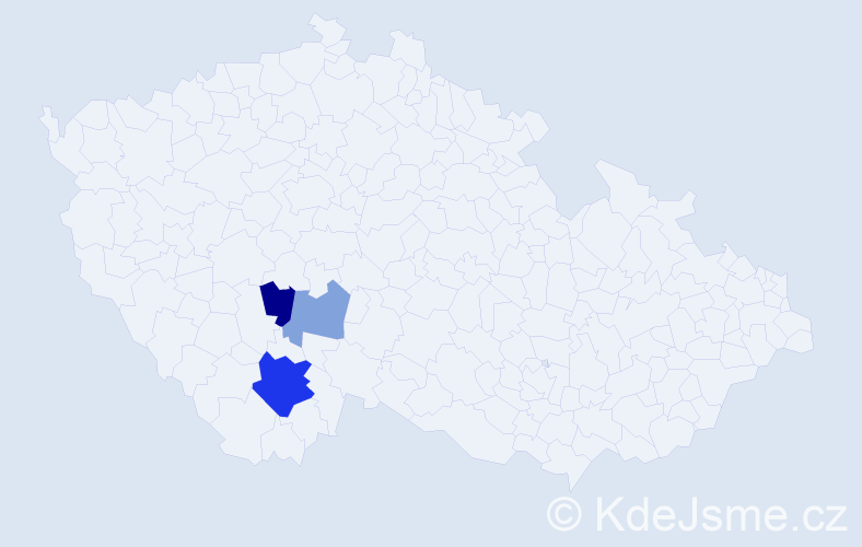 Příjmení: 'Cirmaciu', počet výskytů 6 v celé ČR