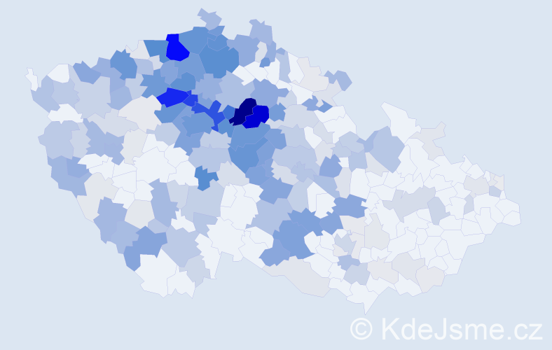 Příjmení: 'Vorlíčková', počet výskytů 959 v celé ČR