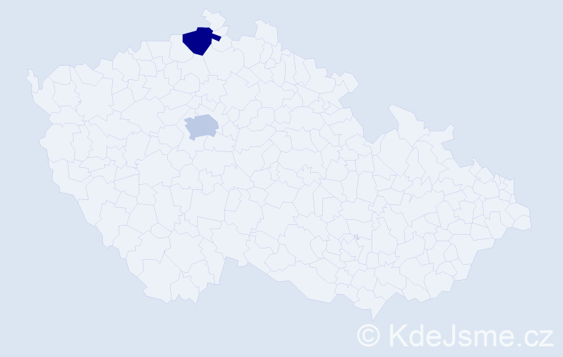 Příjmení: 'Rogo', počet výskytů 4 v celé ČR