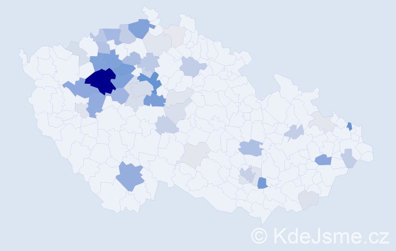 Příjmení: 'Knor', počet výskytů 175 v celé ČR