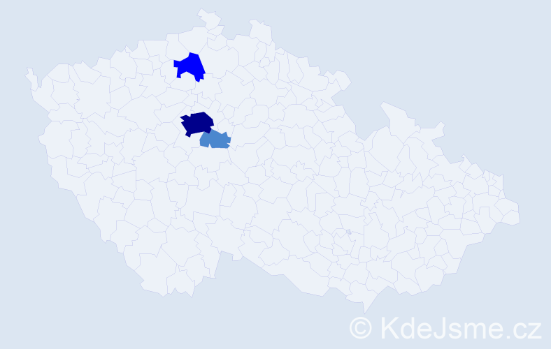 Příjmení: 'Dunčko', počet výskytů 6 v celé ČR