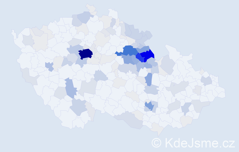 Příjmení: 'Brandejs', počet výskytů 572 v celé ČR