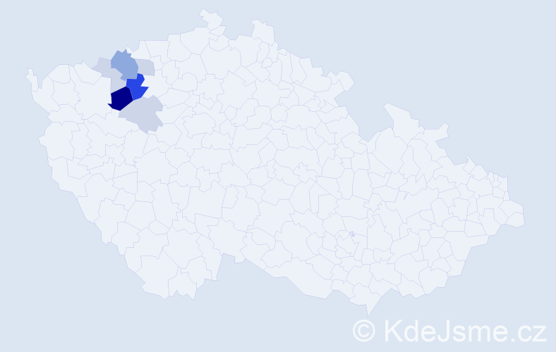 Příjmení: 'Milenko', počet výskytů 28 v celé ČR