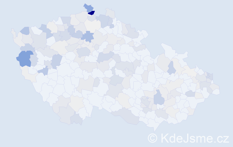 Příjmení: 'Danko', počet výskytů 688 v celé ČR