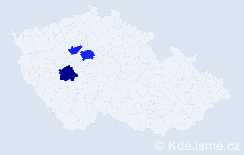 Příjmení: 'Ronnová', počet výskytů 9 v celé ČR