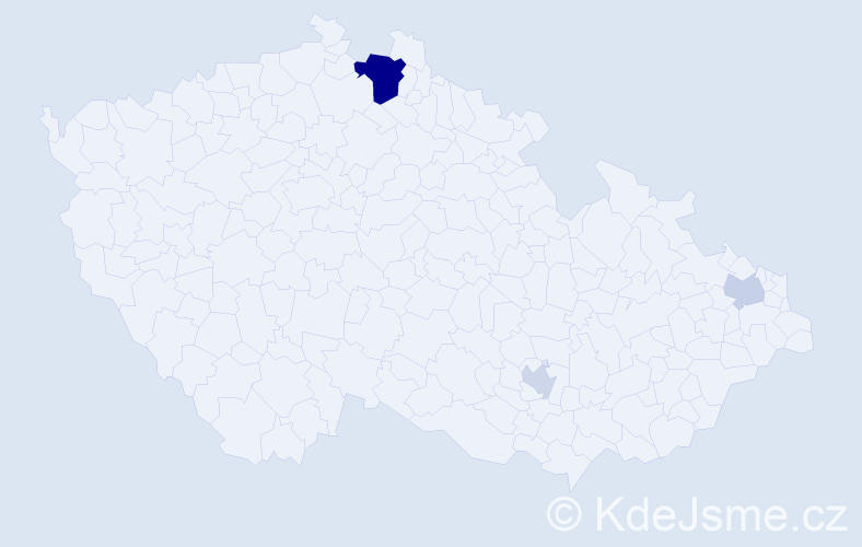Příjmení: 'Kreana', počet výskytů 8 v celé ČR