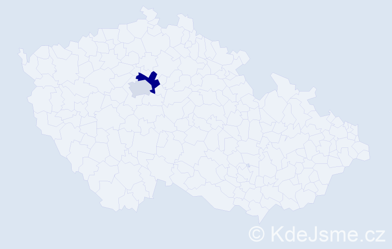 Příjmení: 'Kassahun', počet výskytů 3 v celé ČR