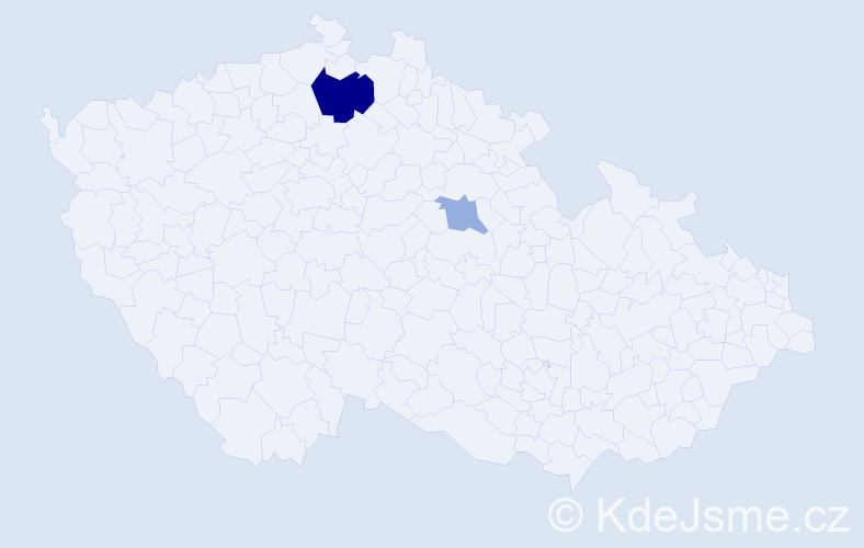 Příjmení: 'Versbach', počet výskytů 5 v celé ČR