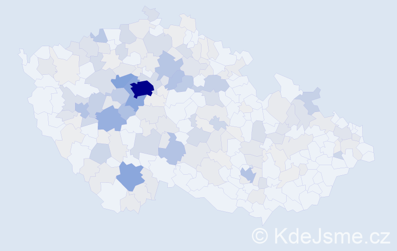 Příjmení: 'Rys', počet výskytů 683 v celé ČR