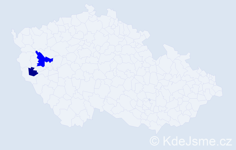 Příjmení: 'Syla', počet výskytů 3 v celé ČR