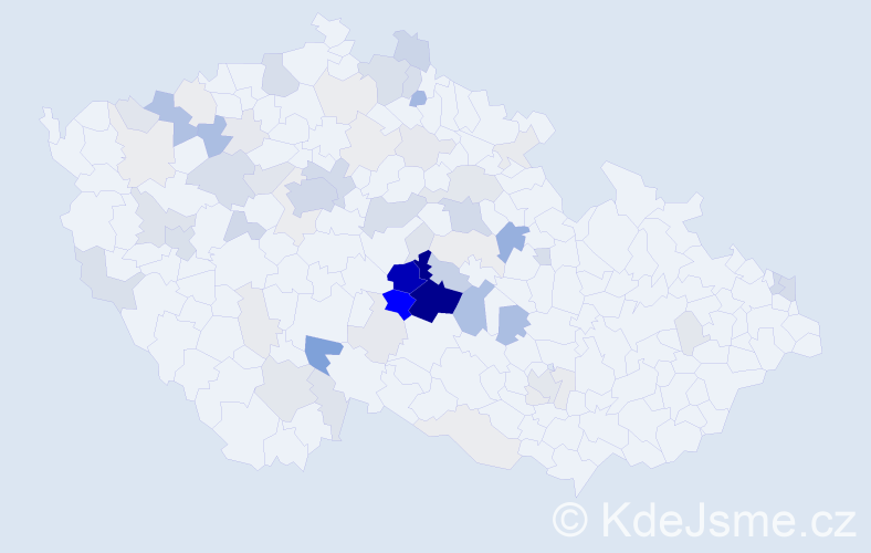 Příjmení: 'Kopicová', počet výskytů 252 v celé ČR